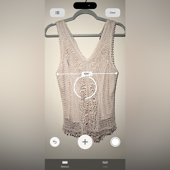 Cyrus Tan Crochet Vacation Resortwear Boho Top - Picture 15 of 16